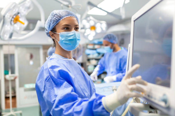 Doctor and Nurses working in surgery room